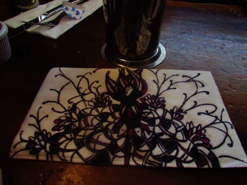 Doodling at Maggie Brown's