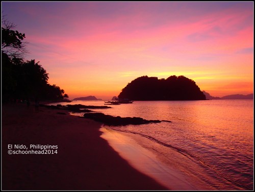 Sunset in Marigmeg Beach