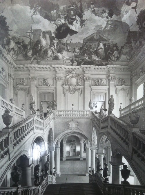 Tiepolo baroque style painting inside the Wuerzburg Residence