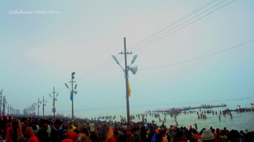 Crowded Waters of the Maha Kumbh, Allahabad